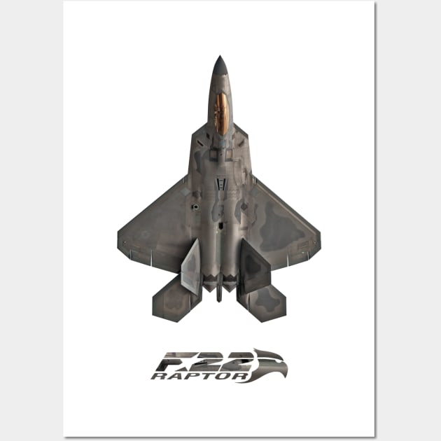 USAF F-22 Raptor Wall Art by SteveHClark